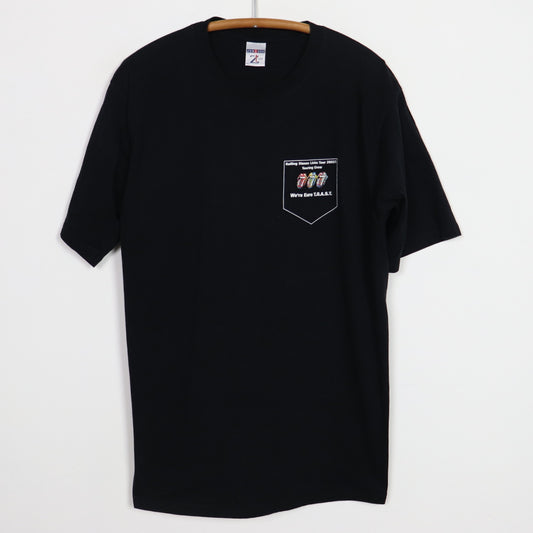 2002 Rolling Stones Licks Euro Tour Crew Shirt