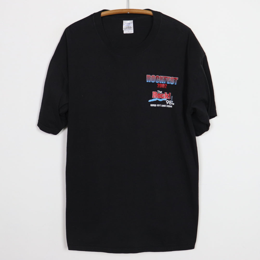 2002 98.9 The Rock Rockfest 10 Year Anniversary Concert Shirt