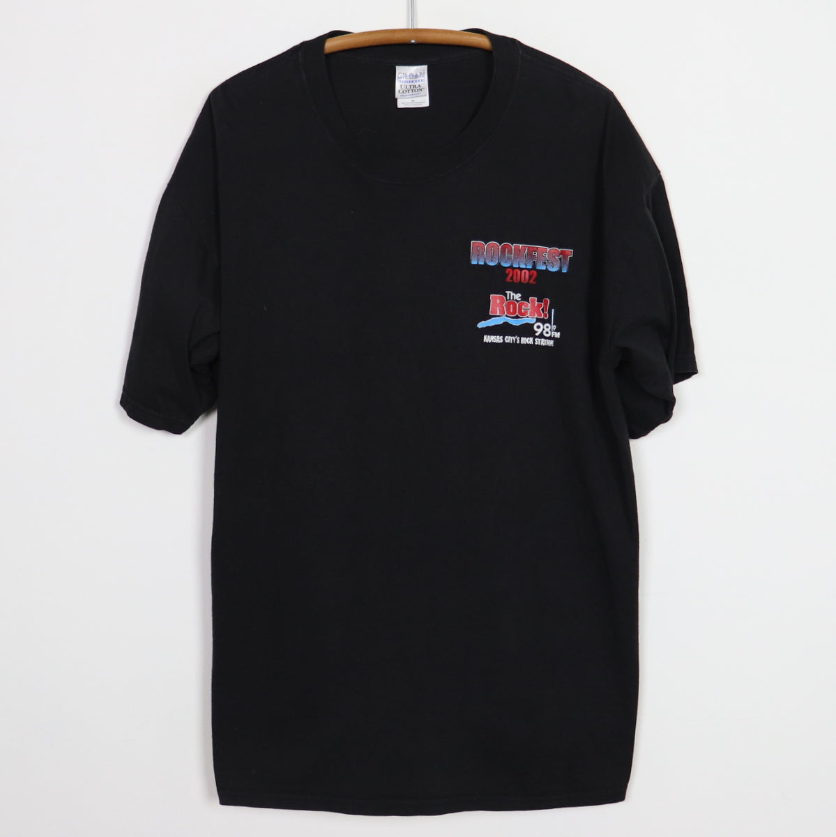 2002 98.9 The Rock Rockfest 10 Year Anniversary Concert Shirt