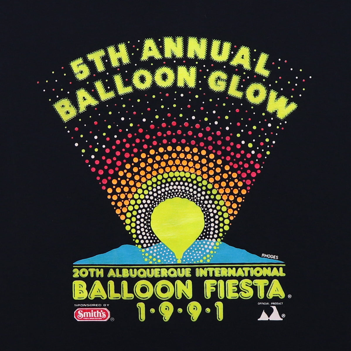 1991 5th Annual Balloon Glow Festival Shirt