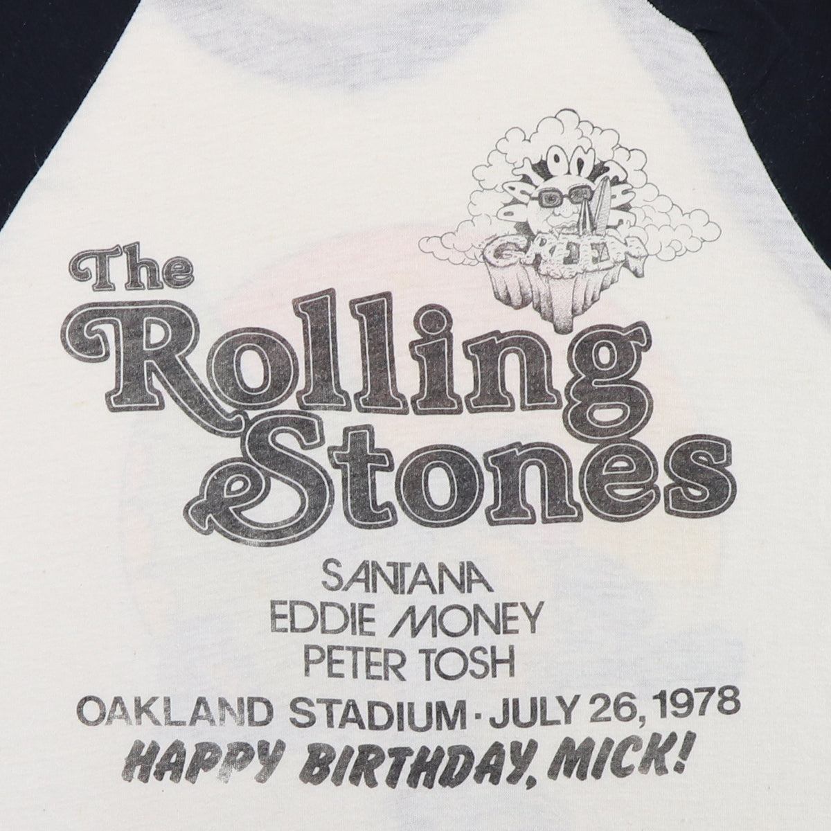 1978 Rolling Stones Happy Birthday Mic Concert Jersey Shirt