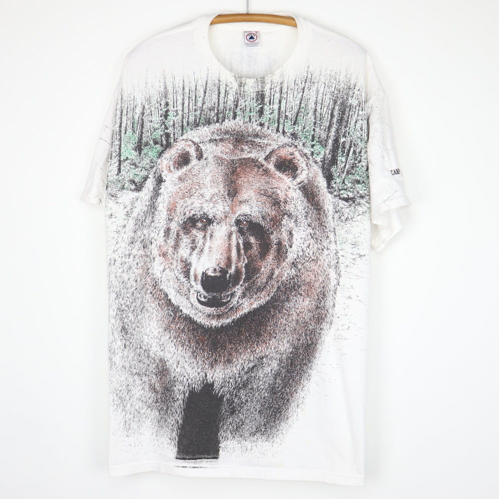 1990s Bear All Over Print Shirt