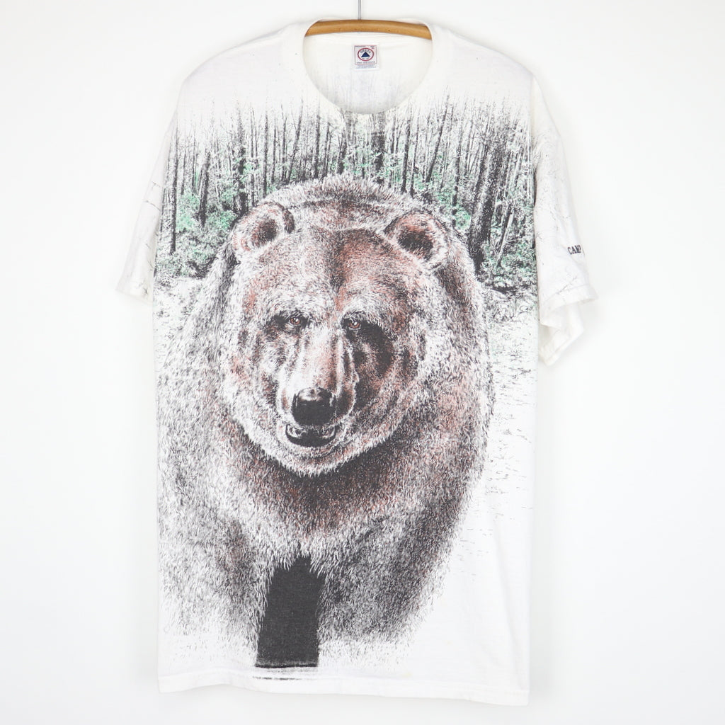 1990s Bear All Over Print Shirt