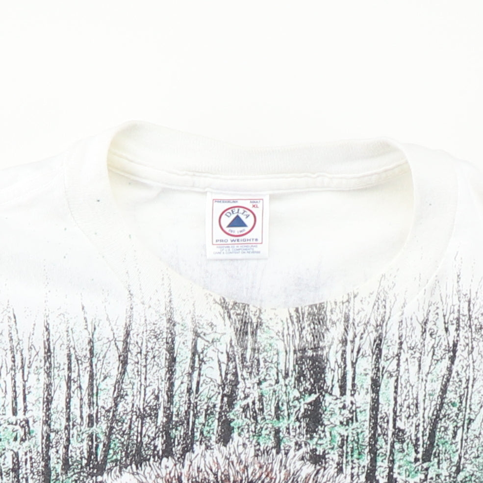 1990s Bear All Over Print Shirt