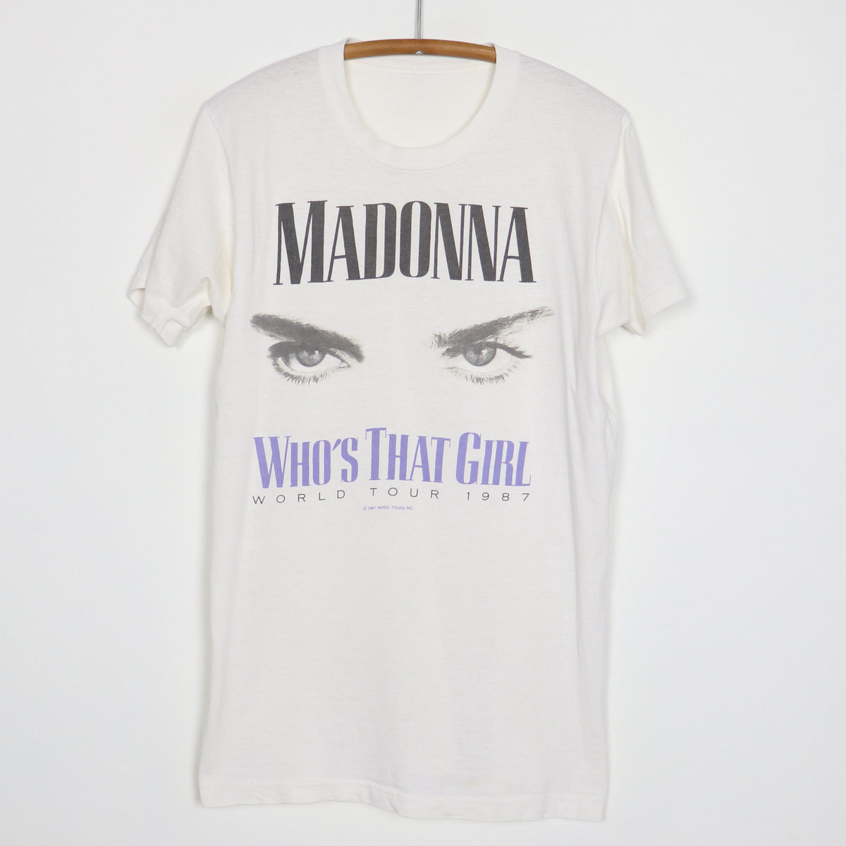 1987 Madonna Who's That Girl World Tour Shirt