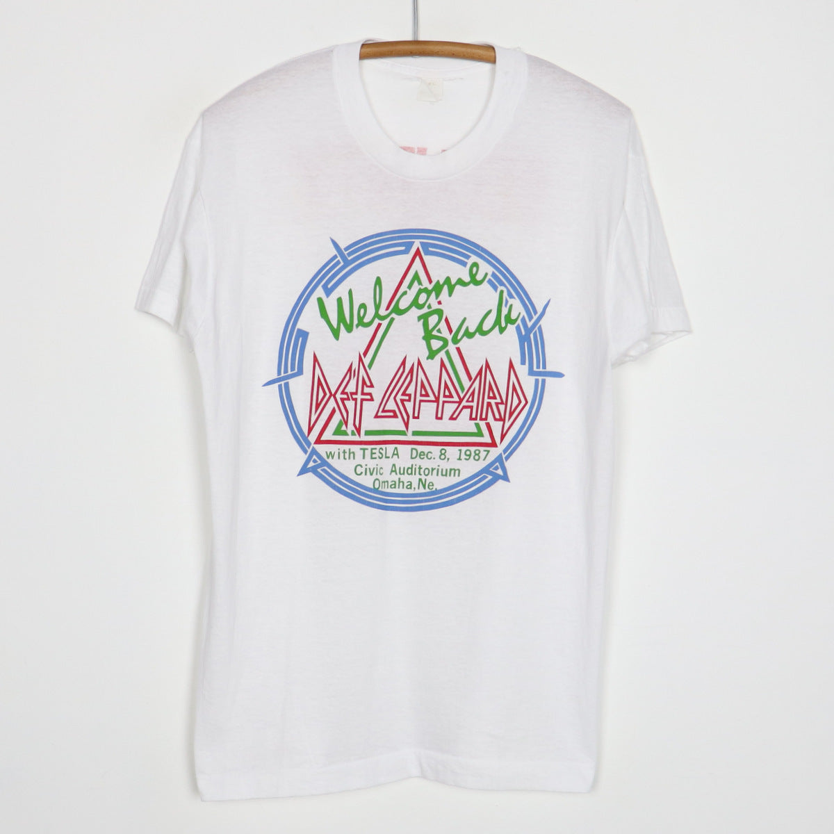 1987 Def Leppard Tulsa Concert Security Shirt