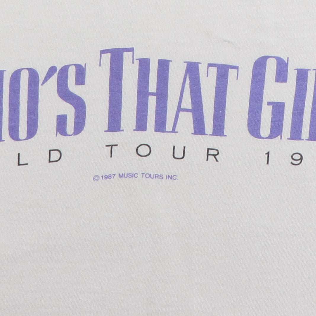 1987 Madonna Who's That Girl World Tour Shirt