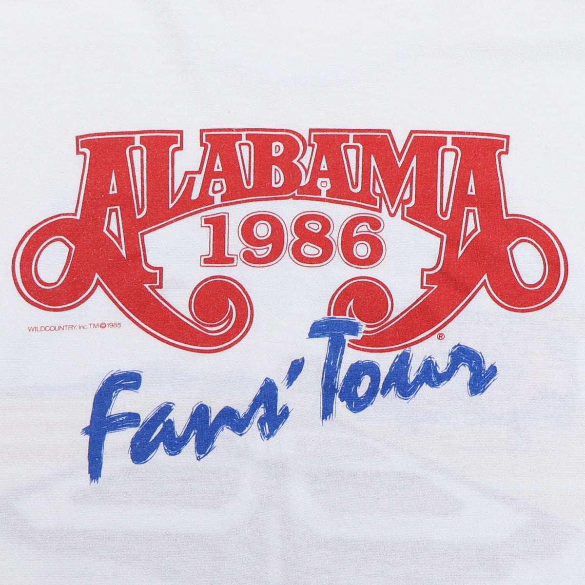 1986 Alabama Fans Tour Shirt
