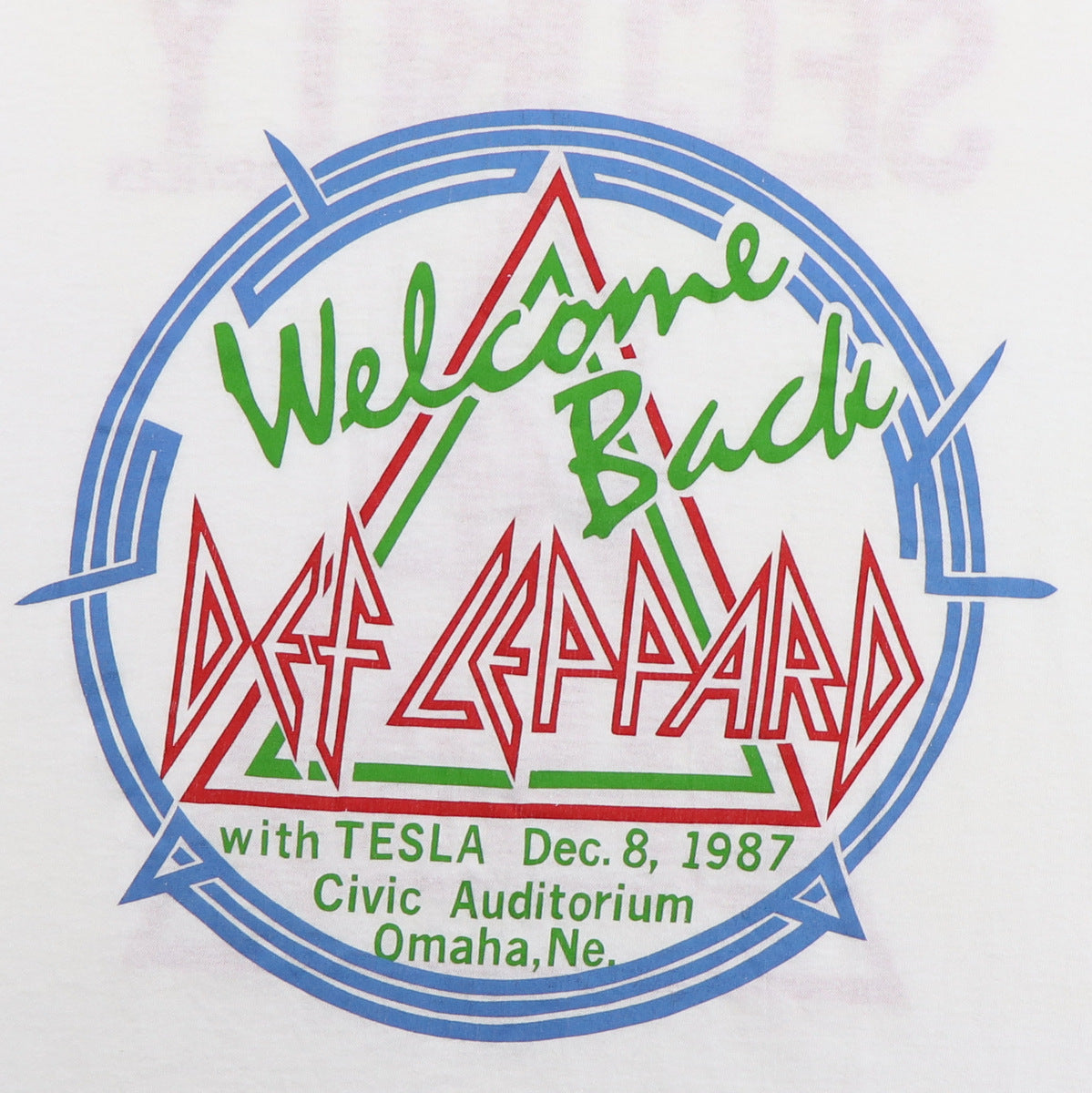 1987 Def Leppard Tulsa Concert Security Shirt