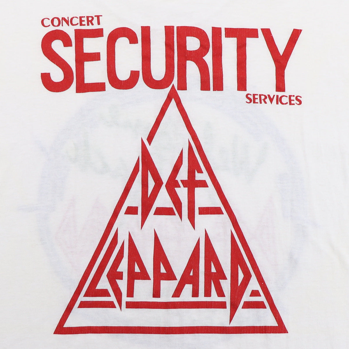 1987 Def Leppard Tulsa Concert Security Shirt
