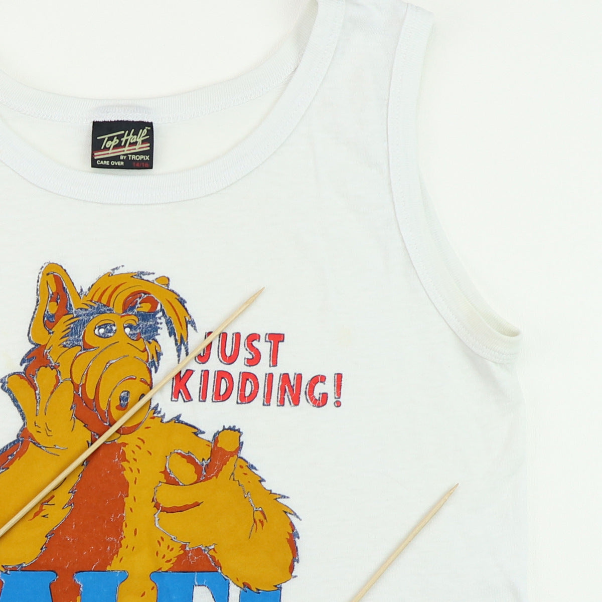 1987 Alf Just Kiddin Tank Top Shirt