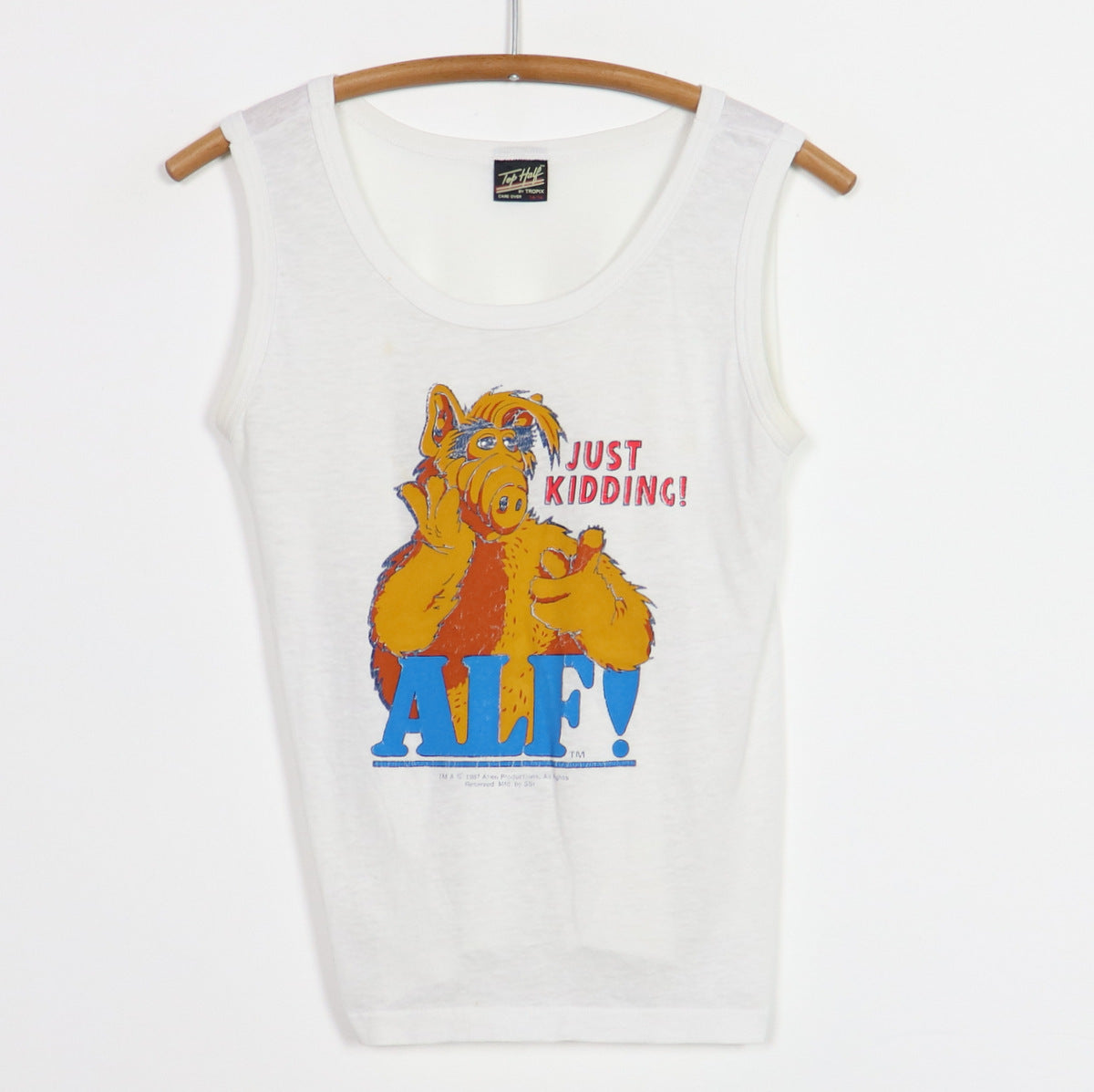 1987 Alf Just Kiddin Tank Top Shirt