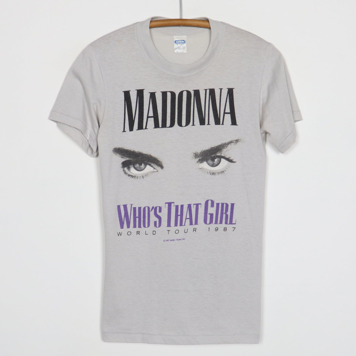 1987 Madonna Who's That Girl World Tour Shirt