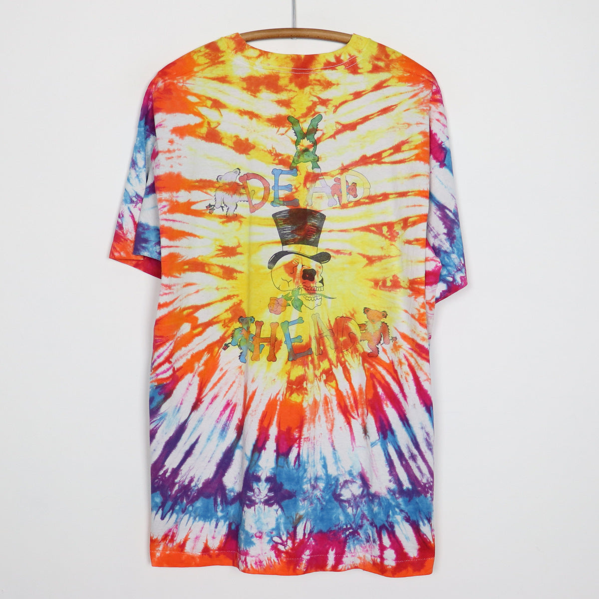 1990s Grateful Dead Dead Head Tie Dye Shirt