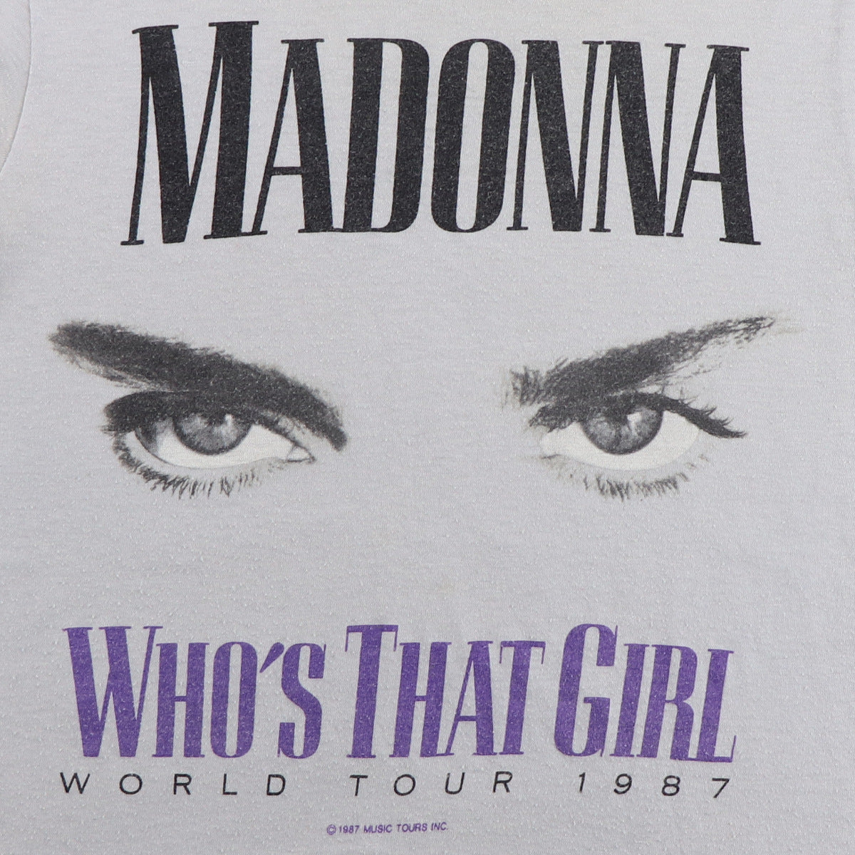 1987 Madonna Who's That Girl World Tour Shirt