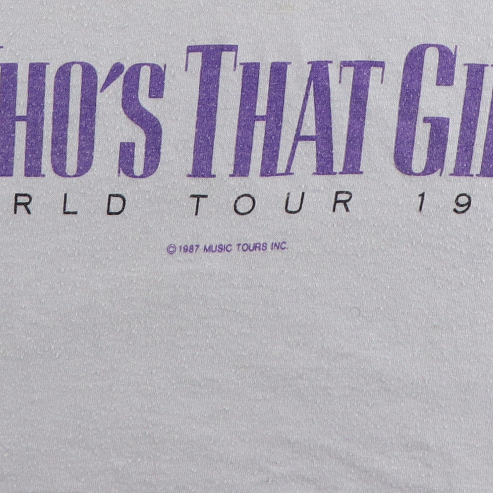 1987 Madonna Who's That Girl World Tour Shirt