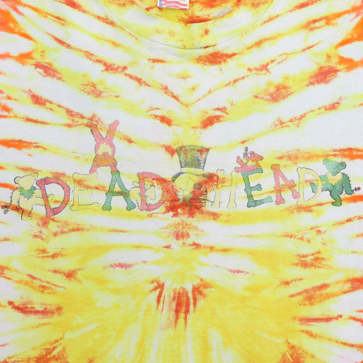 1990s Grateful Dead Dead Head Tie Dye Shirt