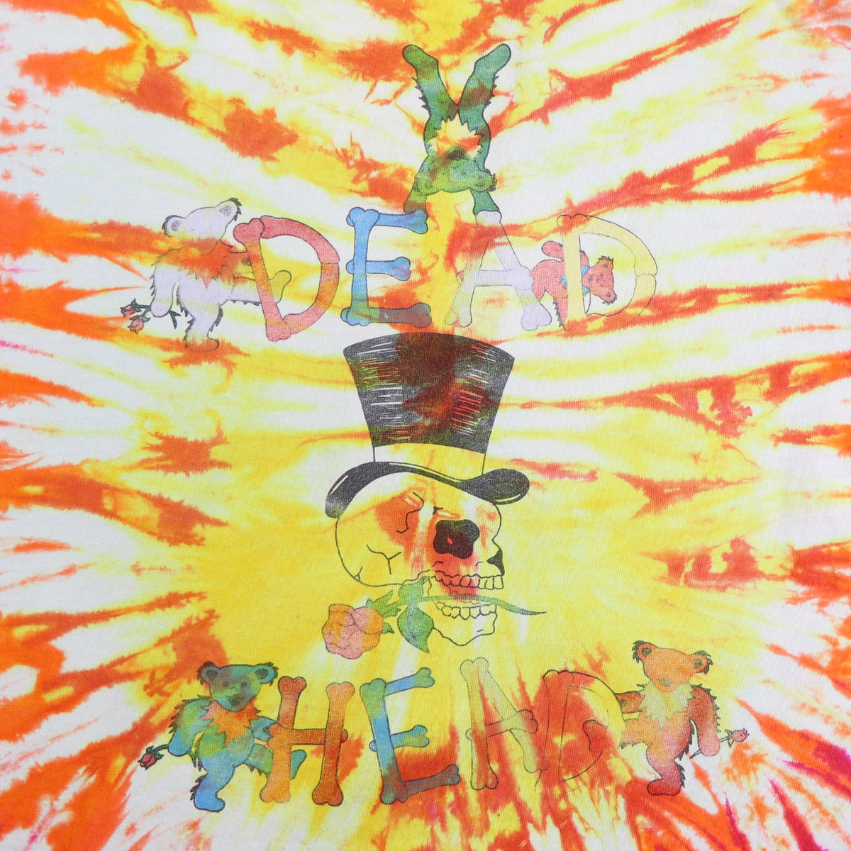 1990s Grateful Dead Dead Head Tie Dye Shirt