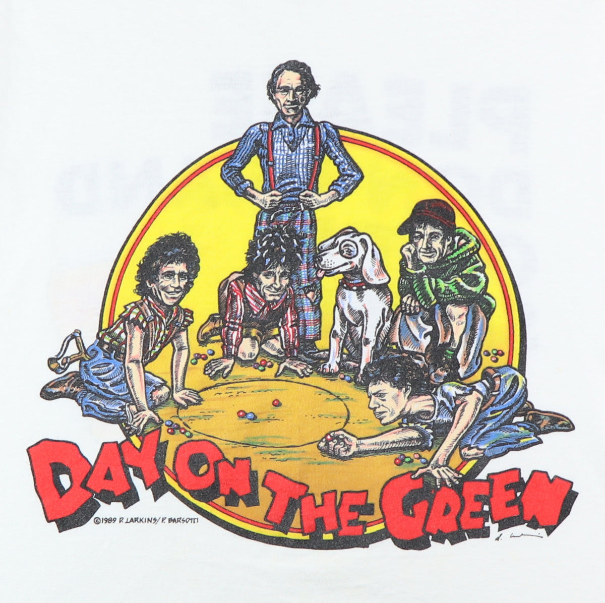 1989 Rolling Stones Bill Graham Day On The Green Concert Shirt