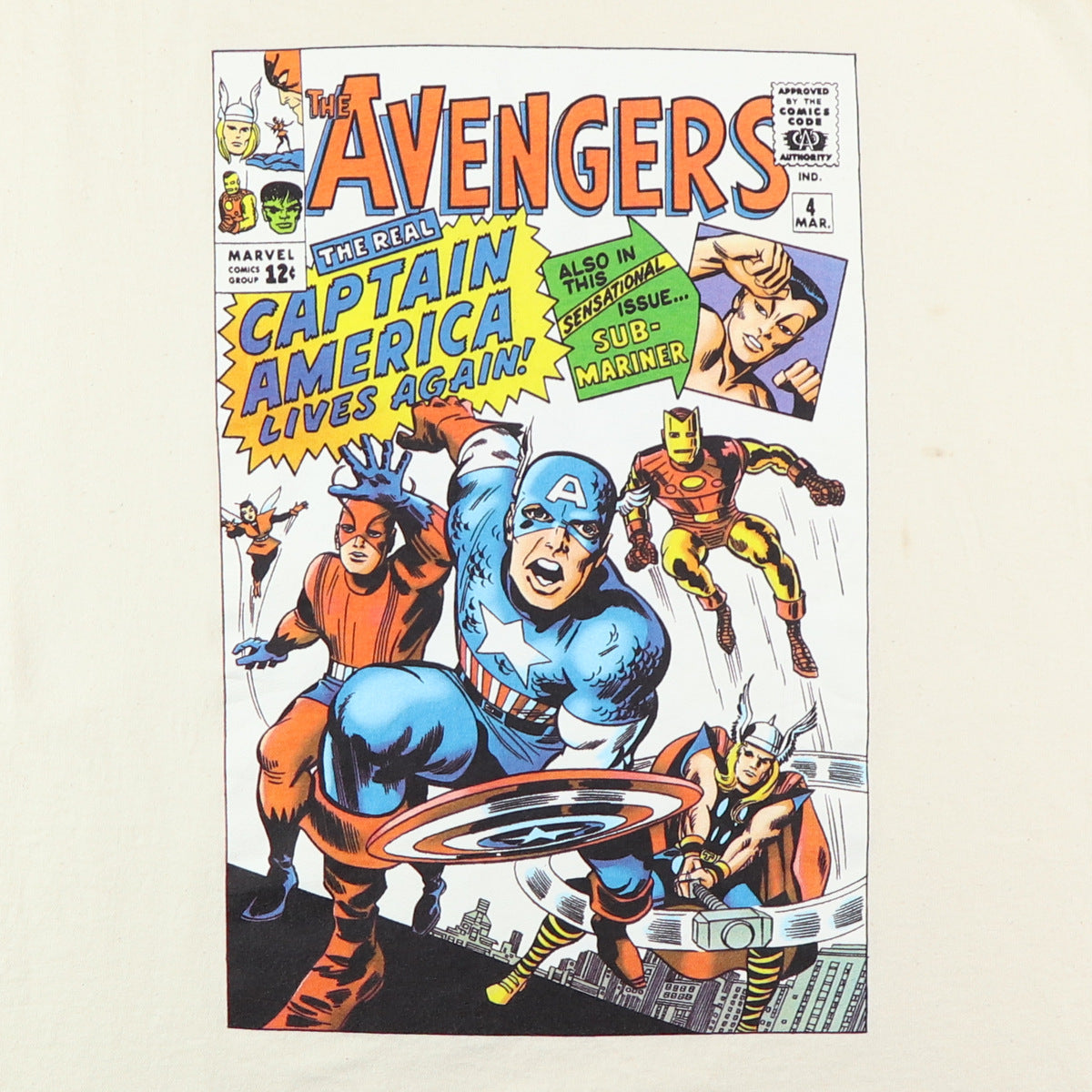 1998 Avengers Captain America Lives Again Marvel Comics Shirt