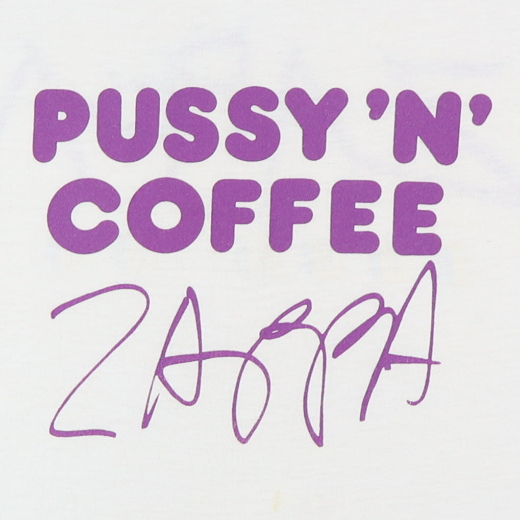 1984 Frank Zappa Pussy 'N' Coffee Tour Shirt