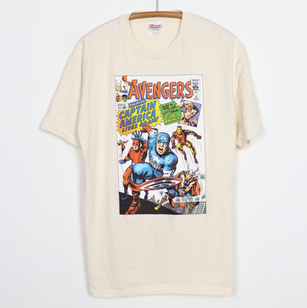 1998 Avengers Captain America Lives Again Marvel Comics Shirt