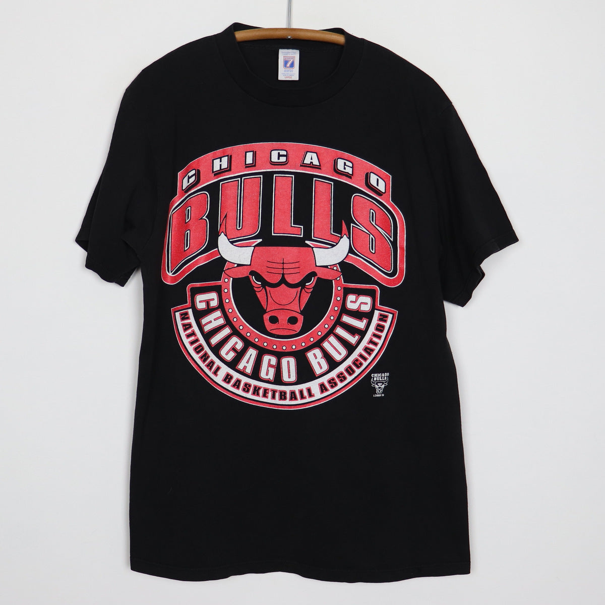 Vintage 90's Chicago Bulls NBA Basketball Red T Shirt Size 