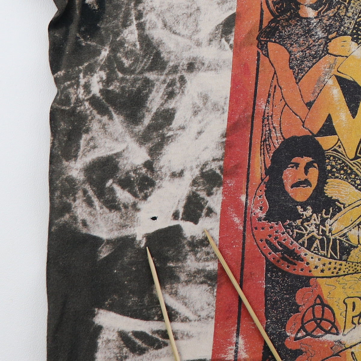 1990s Led Zeppelin Bleach Print Shirt