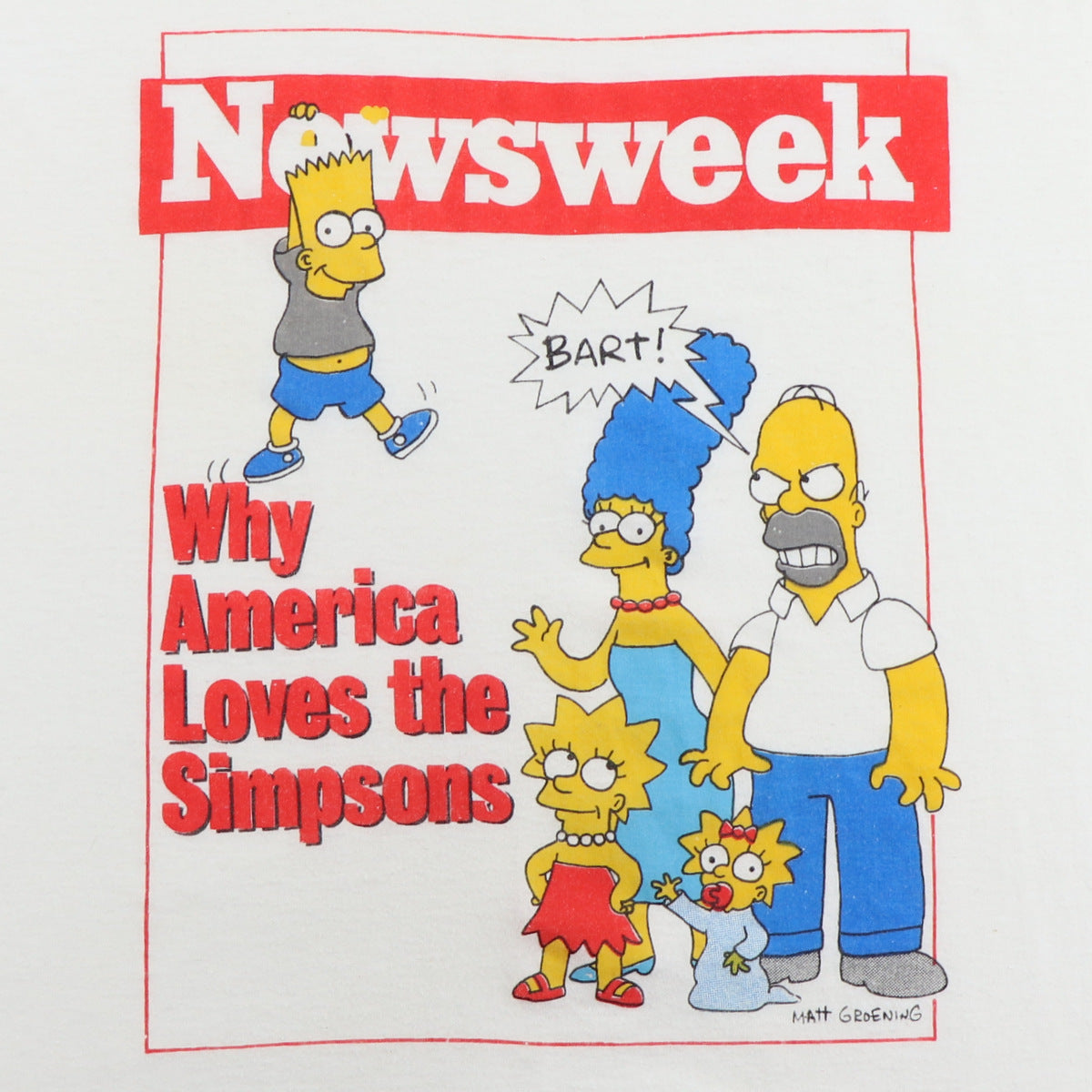 1990s The Simpsons Newsweek Shirt