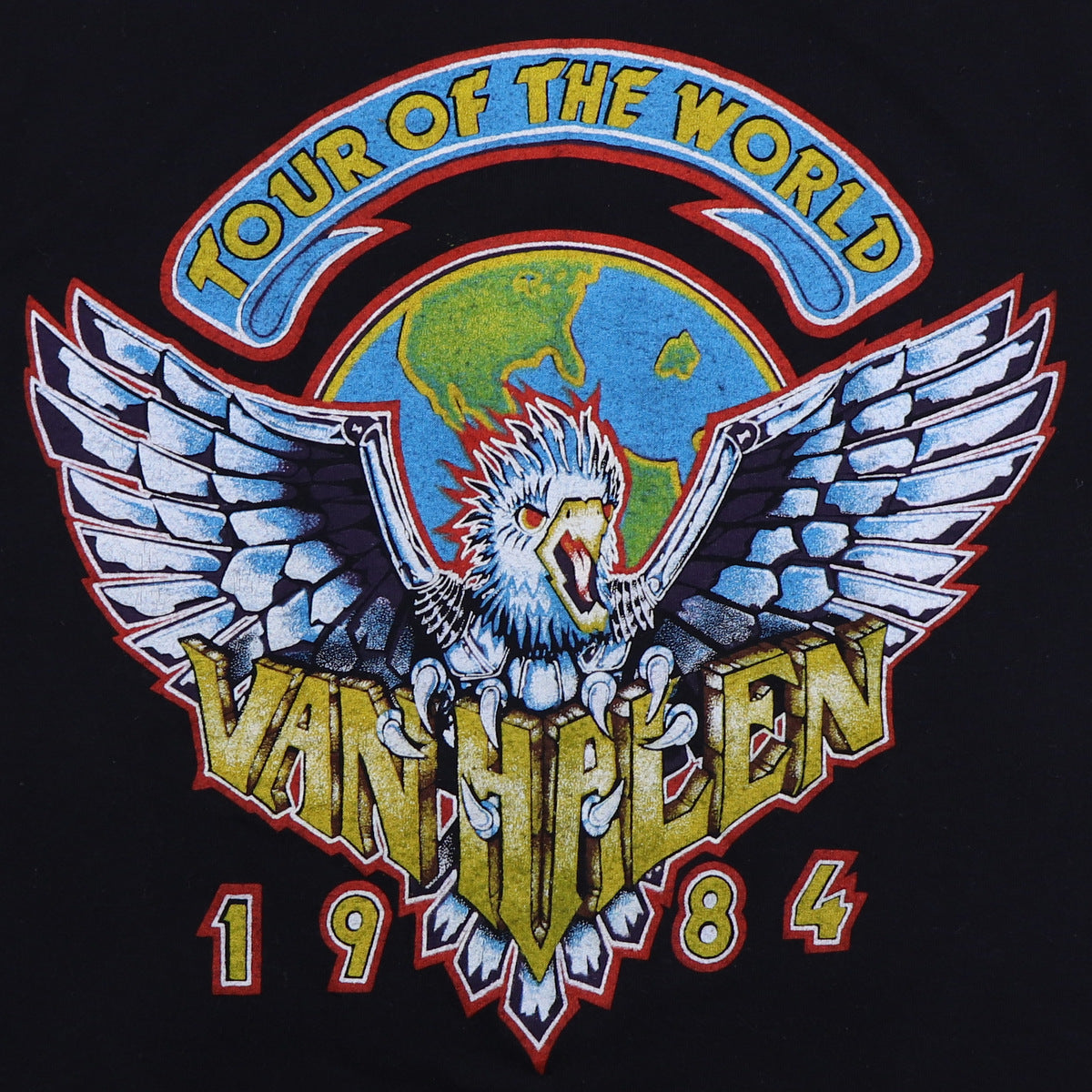 1984 Van Halen Tour Of The World Shirt