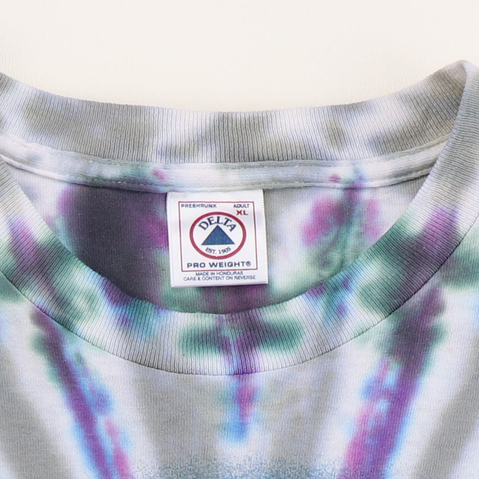 1997 Rolling Stones Bridges To Babylon Tie Dye Tour Shirt