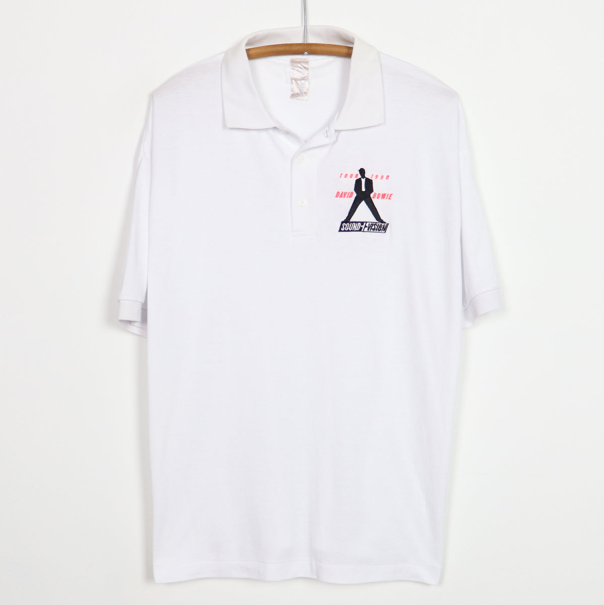 1990 David Bowie Sound + Vision Tour Crew Polo Shirt