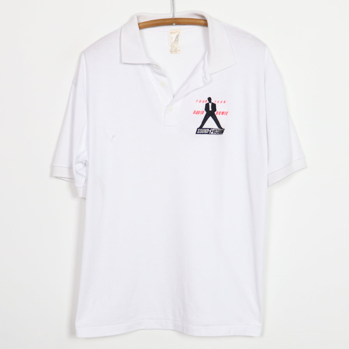 1990 David Bowie Sound + Vision Tour Crew Polo Shirt