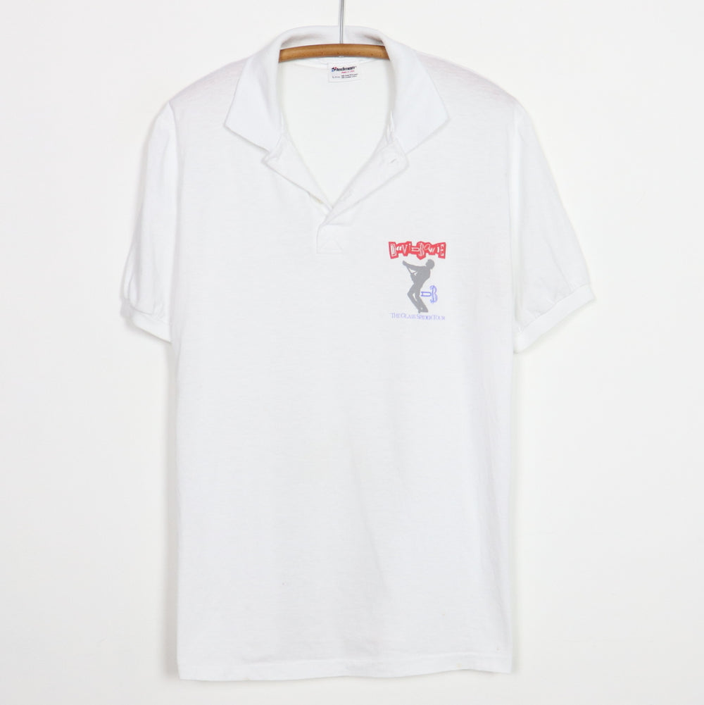1987 David Bowie Glass Spider Tour Crew Polo Shirt