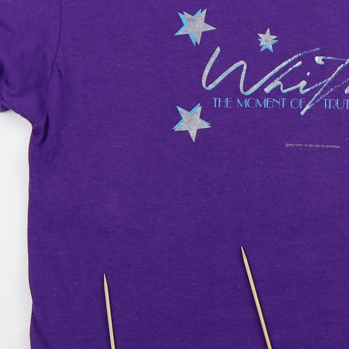 1987 Whitney Houston Moment Of Truth Tour Shirt