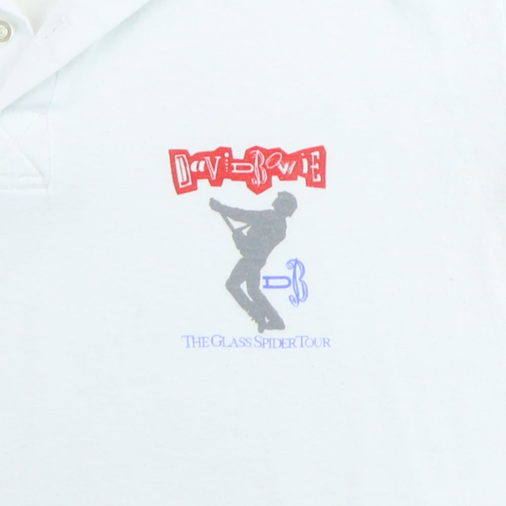 1987 David Bowie Glass Spider Tour Crew Polo Shirt
