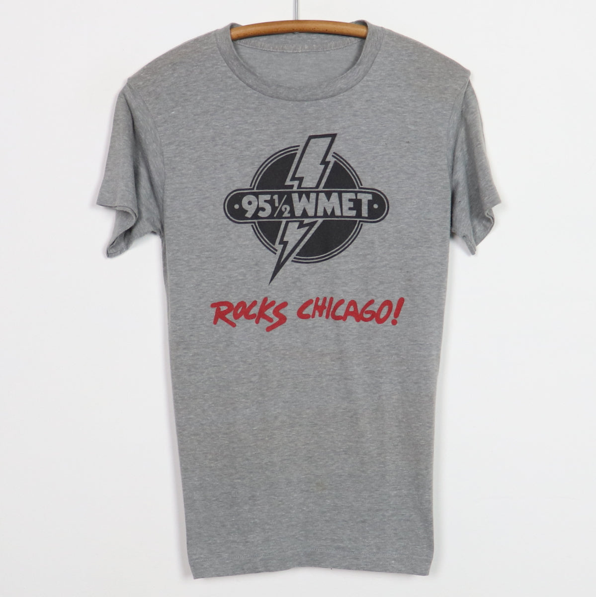 1980s Rolling Stones 95.5 WMET Rocks Chicago Shirt