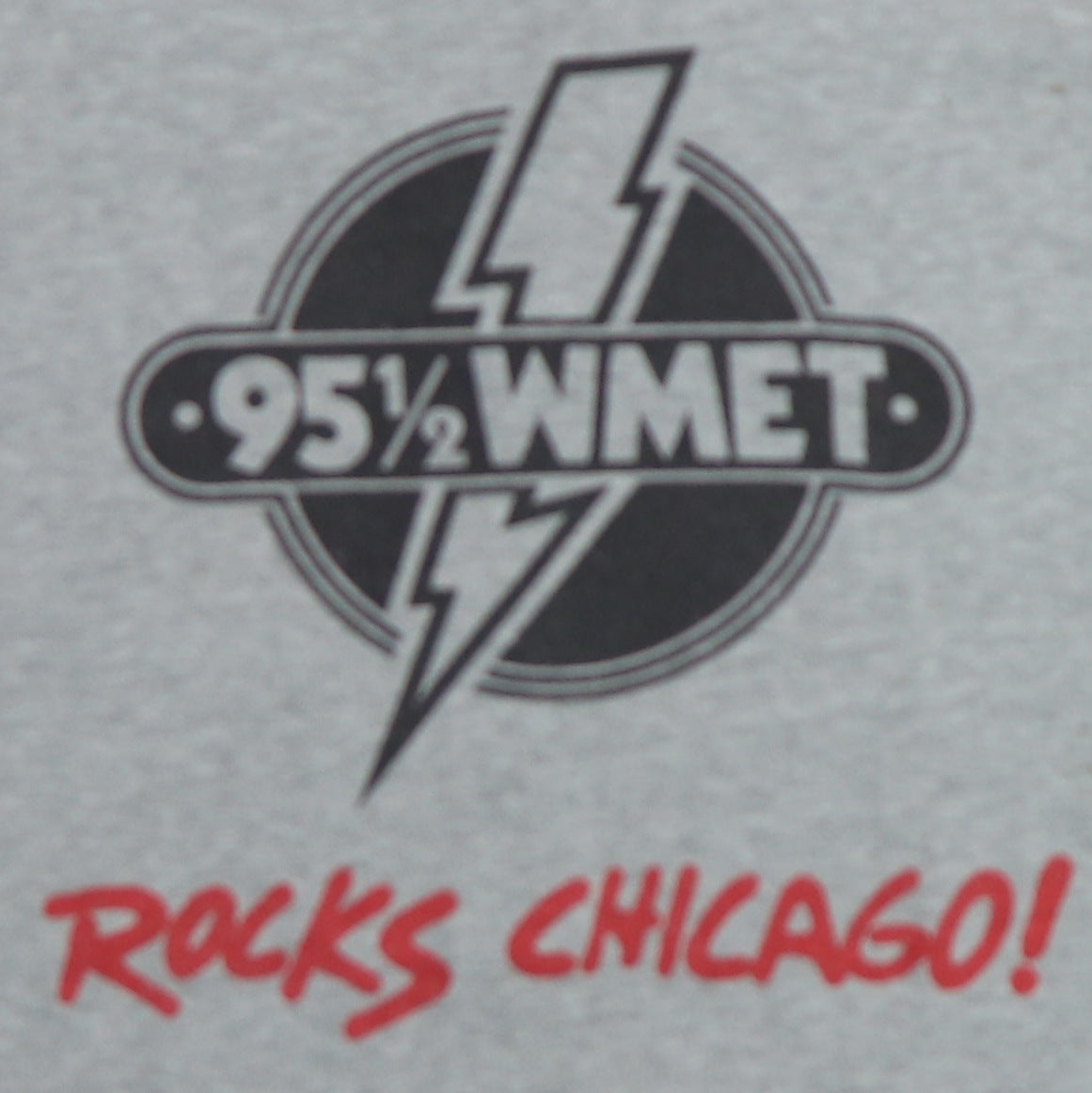 1980s Rolling Stones 95.5 WMET Rocks Chicago Shirt
