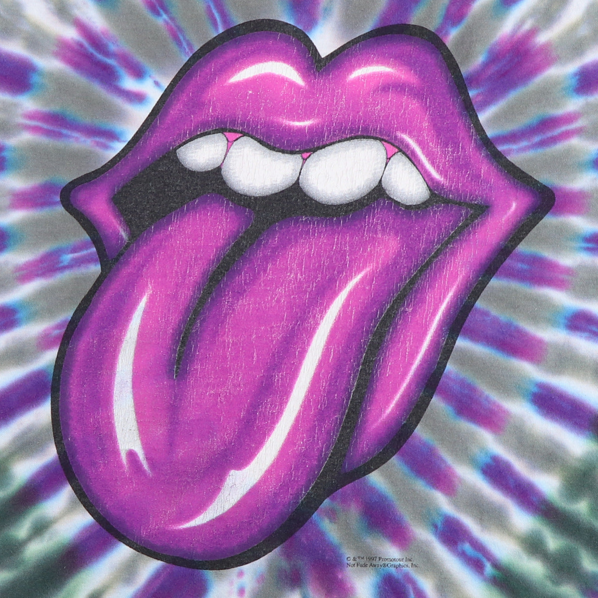 1997 Rolling Stones Tie Dye Shirt