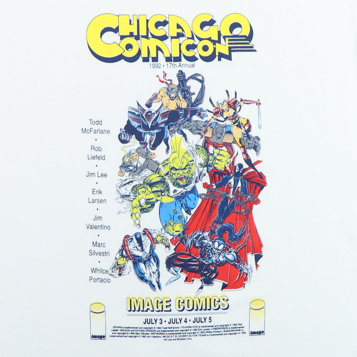 1992 Chicago Comicon Image Comics Shirt