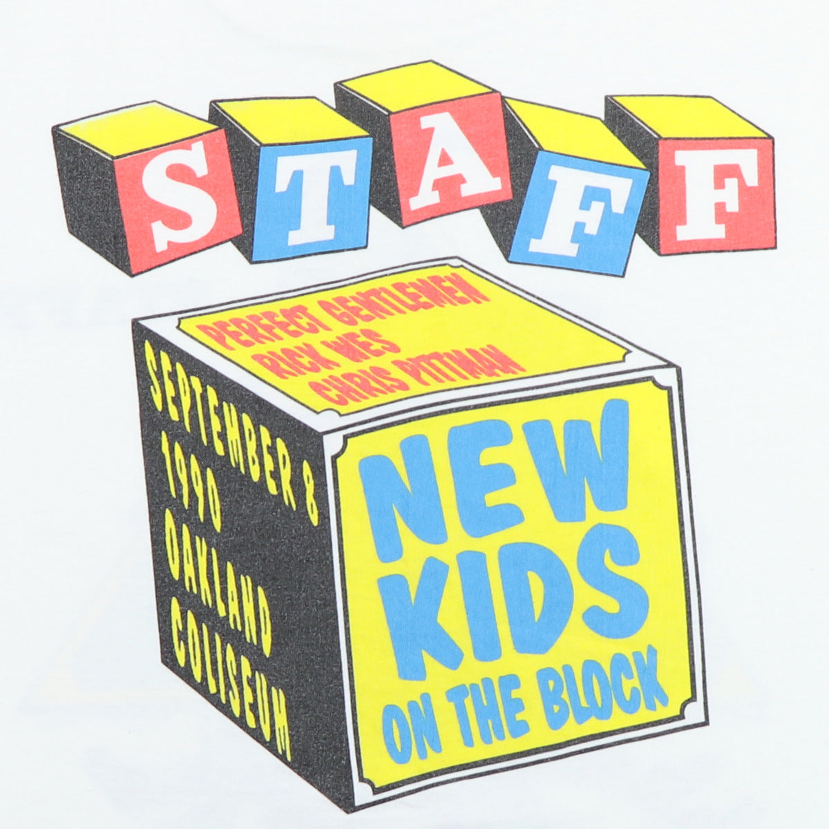 1990 Bill Graham Presents New Kids On The Block Day On The Green Shirt