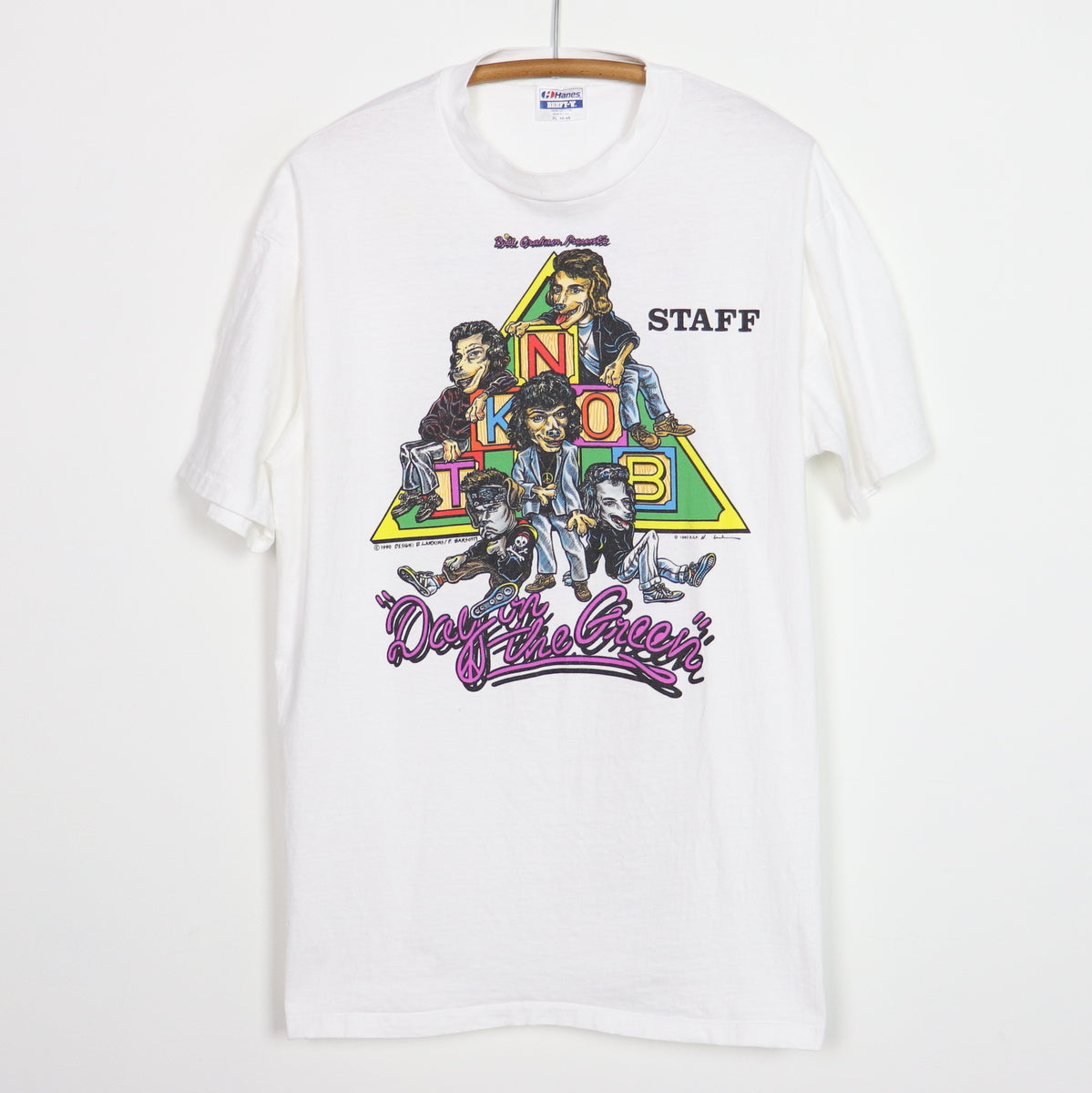 1990 Bill Graham Presents New Kids On The Block Day On The Green Shirt