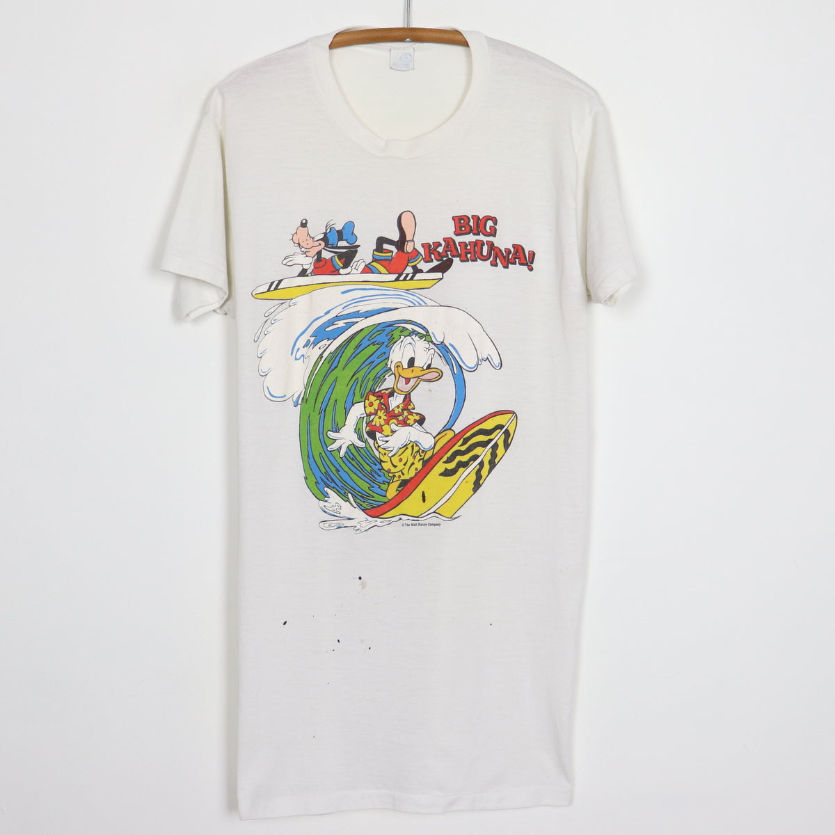 1980s Goofy Donald Duck Big Kahuna Surf Disney Shirt