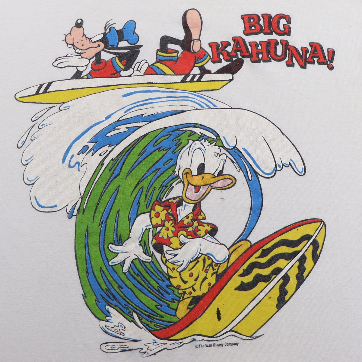 1980s Goofy Donald Duck Big Kahuna Surf Disney Shirt