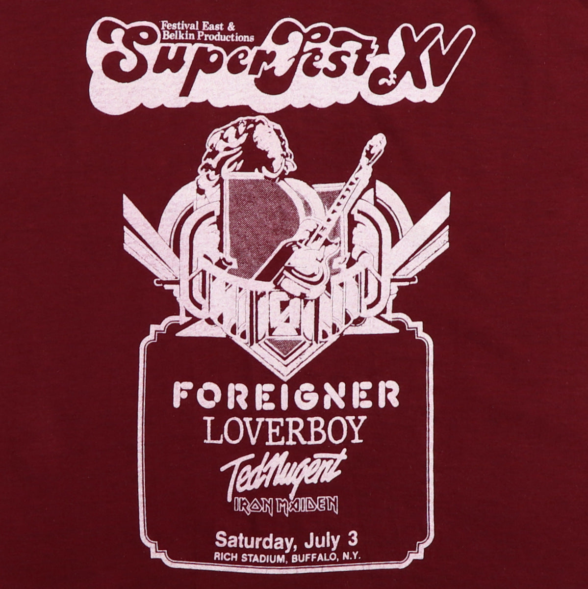 1982 Superfest Buffalo New York Concert Shirt