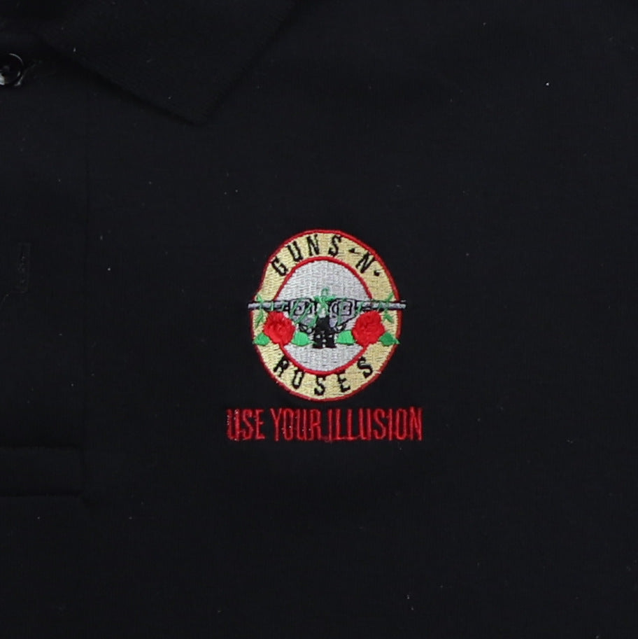 1991 Guns N Roses Use Your Illusion Tour Crew Polo Shirt