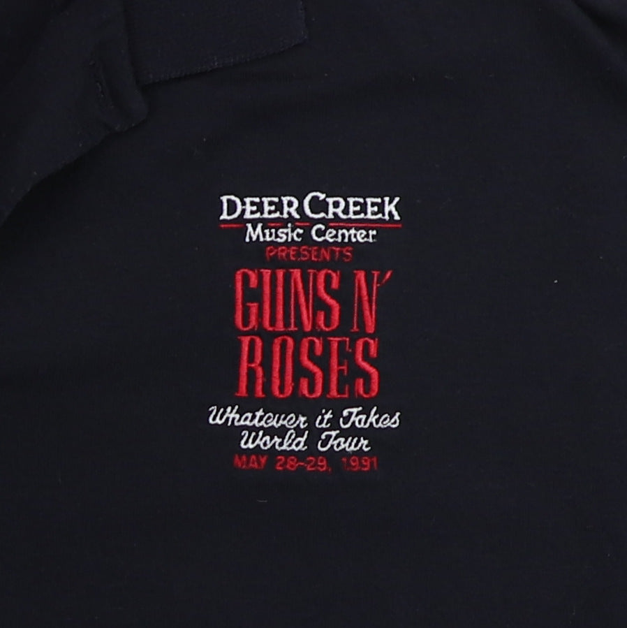 1991 Guns N Roses Whatever It Takes Tour Crew Polo Shirt