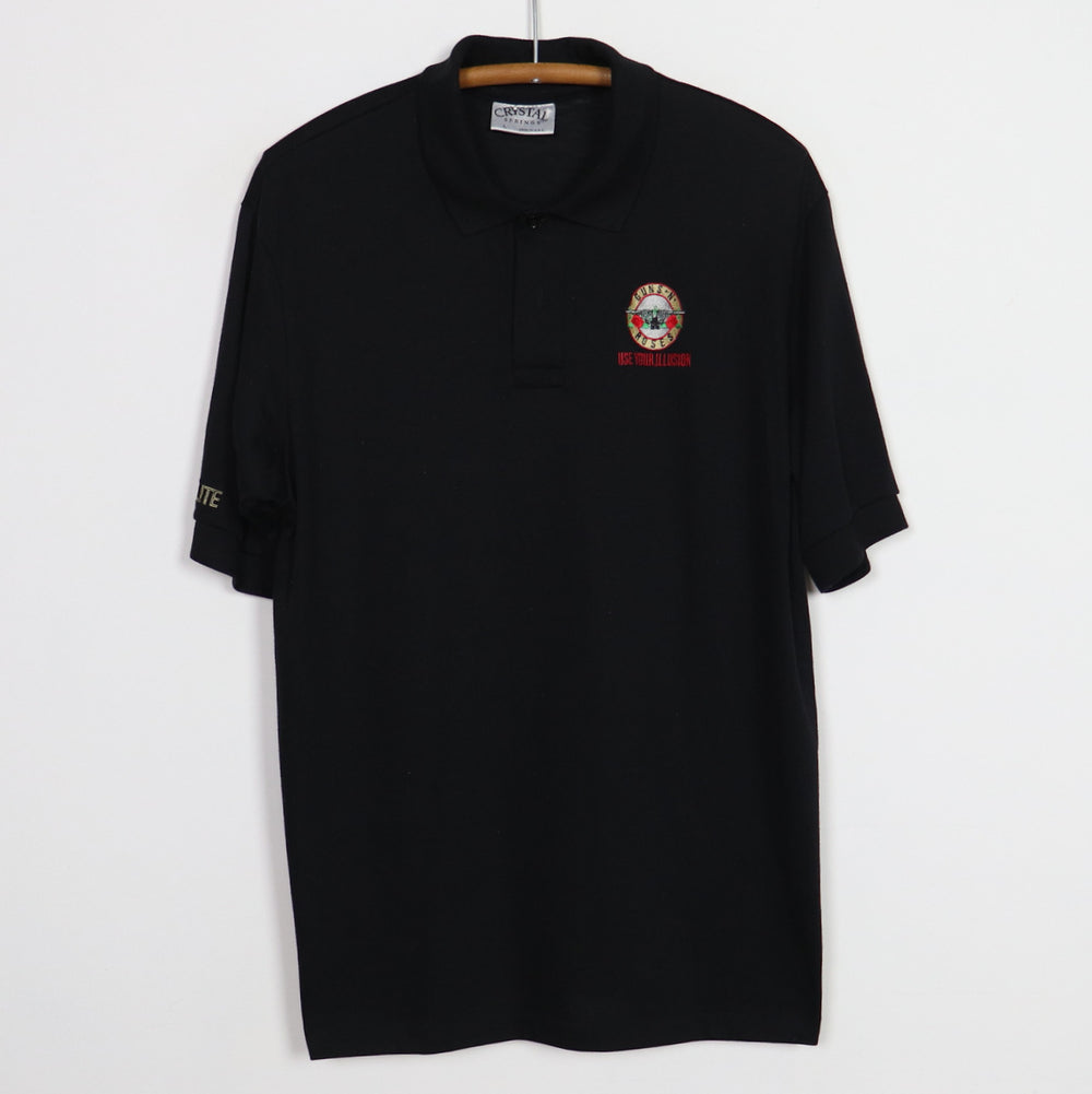 1991 Guns N Roses Use Your Illusion Tour Crew Polo Shirt
