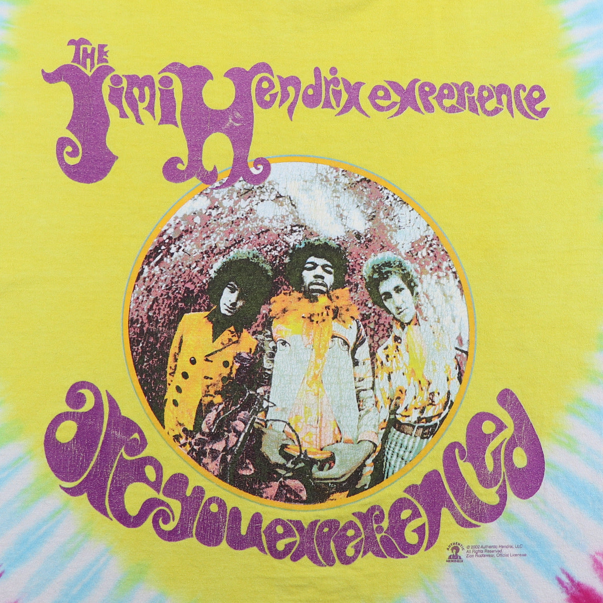2002 Jimi Hendrix Experience Are You Experienced Tie Dye Shirt