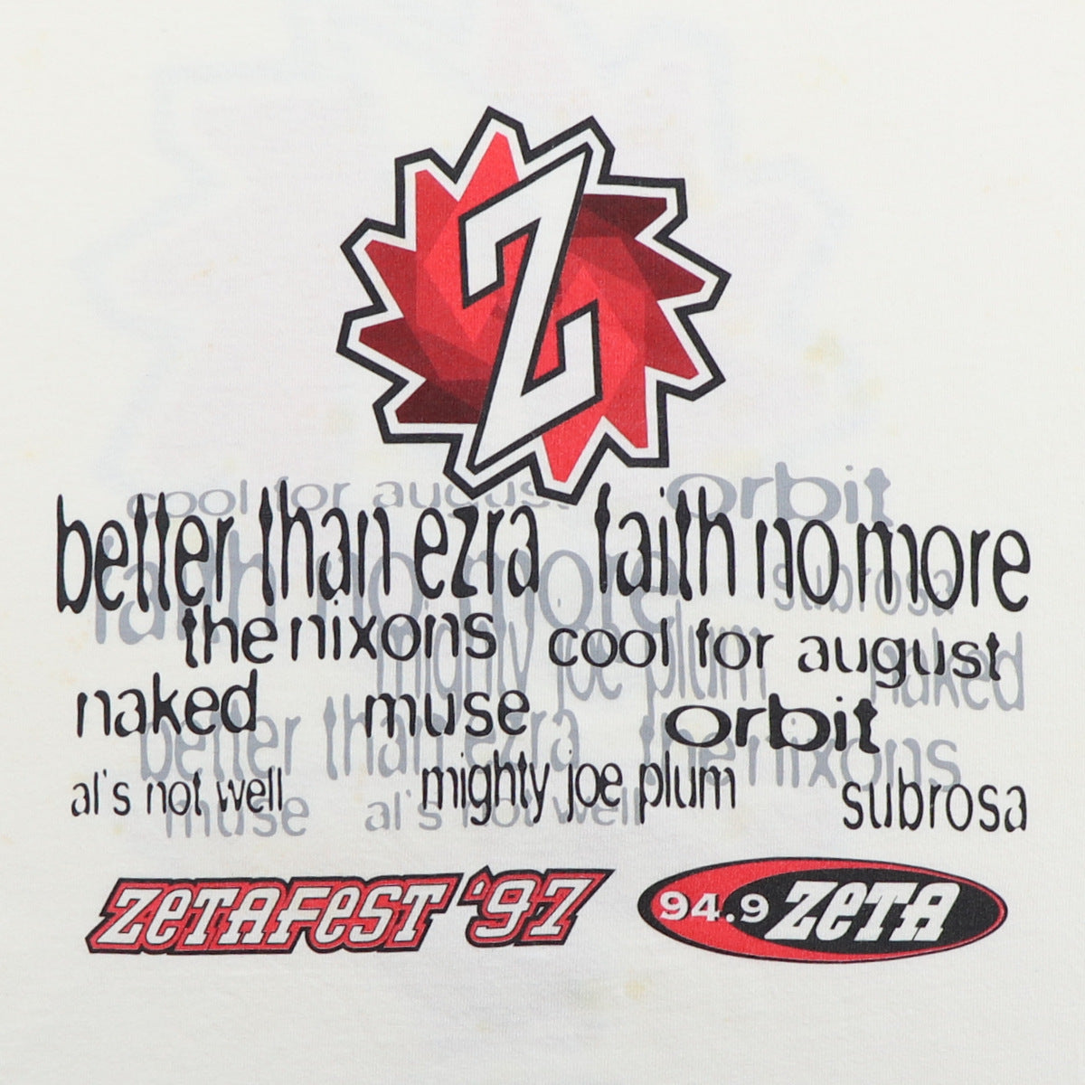 1997 Zetafest Music Festival Shirt